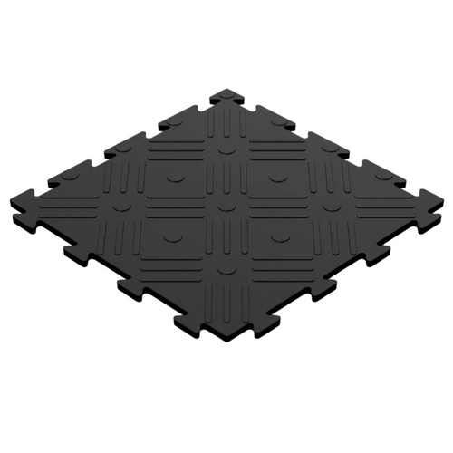 Garage Floor Tile made in the UK from recycled plastic - PP + PVC